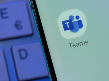 Microsoft Teams, en un smartphone.