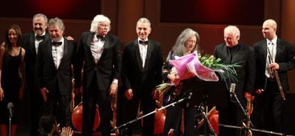 Barenboim, Argerich y Les Luthiers en el Teatro Colón de Buenos Aires.