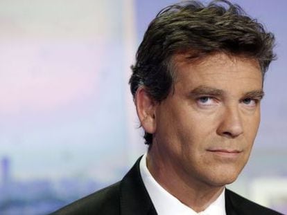 El ministro franc&eacute;s de Econom&iacute;a saliente, Arnaud Montebourg.