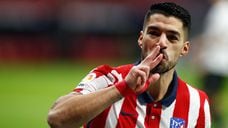 Luis Suarez of Atletico de Madrid celebrates a goal during the spanish league, La Liga, football match played between Atletico de Madrid and Valencia CF at Wanda Metropolitano stadium on january 24, 2021, in Madrid, Spain.
AFP7 
24/01/2021 ONLY FOR USE IN SPAIN