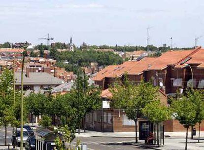 Viviendas de Aravaca, a 10 kilómetros de la capital.