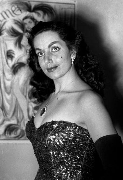 La 'vedette', actriz y cantante Carmen de Lirio en 1951.