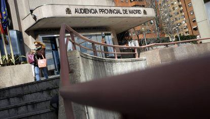 Fachada de la Audiencia Provincial de Madrid.