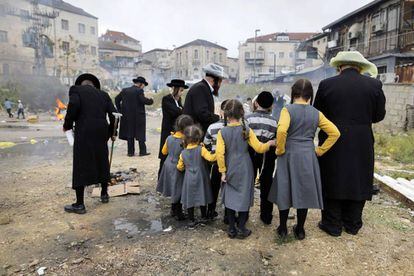 Barrio ultraortodoxo en Jerusalén.