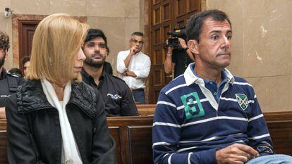 María Antonia Munar y Miquel Nadal durante el juicio.