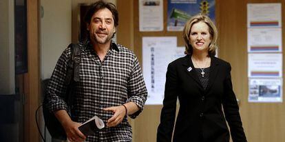 Javier Bardem y Kerry Kennedy.