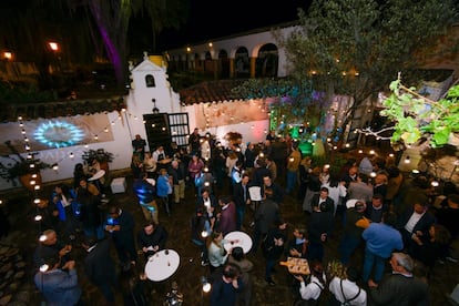 Los invitados en la bienvenida del Festival de las Ideas en el Salón del Consejo de Villa de Leyva, este jueves.