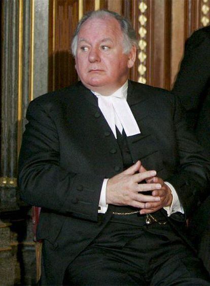 El presidente de la cámara de los Comunes, Michael Martin.