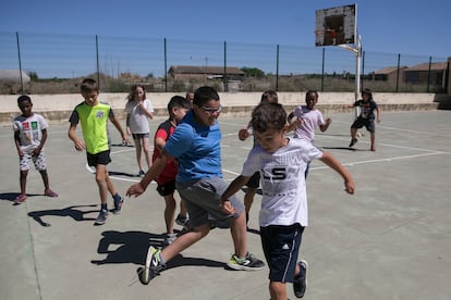 En el Colegio público Cra Albeos de Belver de Cinca (Huesca) el porcentaje de alumnos de origen extranjero supera el 40 por ciento.