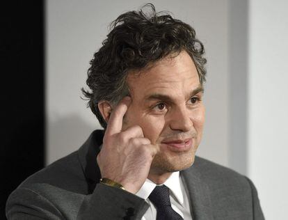 Mark Ruffalo, a su llegada a la presentación de 'Spotlight' en Londres.