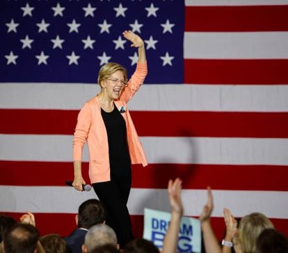 Elizabeth Warren, el pasado jueves en Raleigh (Carolina del Norte).