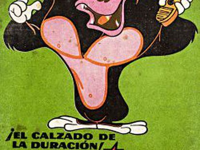 Un cartel de calzados Gorila de los años sesenta.