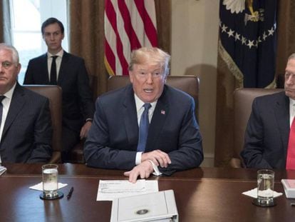 Donald Trump preside una reunión de su gabinete en la Casa Blanca. Declaraciones de Trump sobre el atentado en Nueva York.