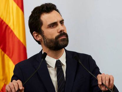 El president del Parlament, Roger Torrent, aquest divendres.