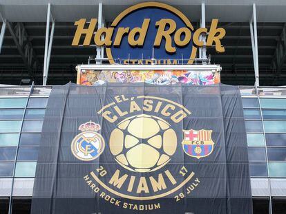 El Hard Rock Stadium de Miami, antes del Madrid-Barcelona del a&ntilde;o pasado