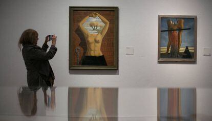 'Buen disparo' y 'Octavia', dos obras surrealista de Roland Penrose de 1939 que pueden verse en la Fundación Miró.