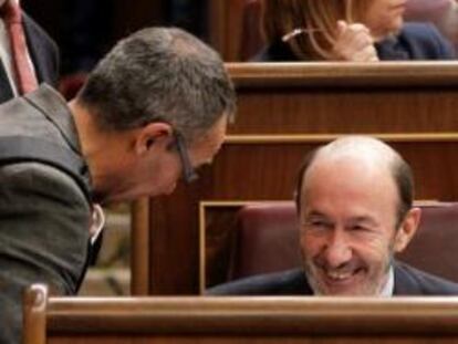 Alfredo Pérez Rubalcaba, secretario general del PSOE.