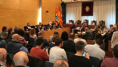 Un momento de la celebración del Pleno del lunes.
