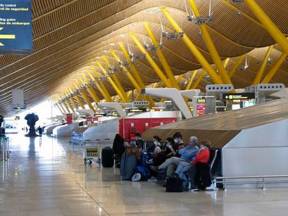 Detalle de la terminal T4 del aeropuerto de Madrid-Barajas.