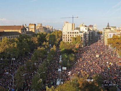 Manifestaci&oacute;n en Barcelona el d&iacute;a 3 de septiembre.