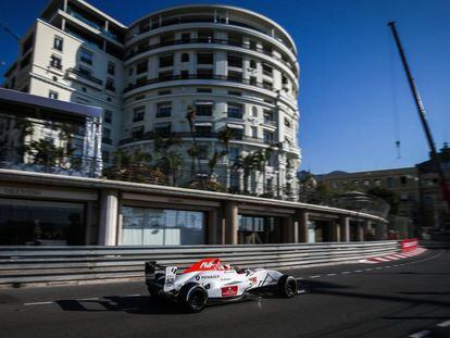 Xavier Lloveras, piloto de la Formula Renault 2.0, el pasado fin de semana en Mónaco.