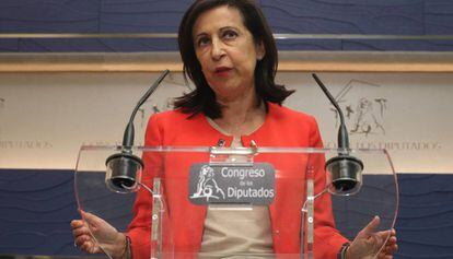La portaveu parlament&agrave;ria del PSOE, Margarita Robles.