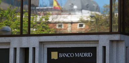Sede de Banco Madrid en el Paseo de la Castellana.