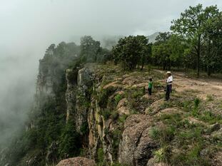 Habitantes Wixárikas de la Sierra de Nayarit en los limites con Jalisco.