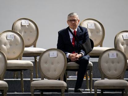 César Gaviria, presidente del Partido Liberal, durante la ceremonia de inauguración de Gustavo Petro en Bogotá (Colombia) el 7 de agosto de 2022.