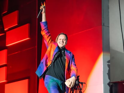 Win Butler de Arcade Fire se presenta en el Corona Capital 2023 en Ciudad de México.