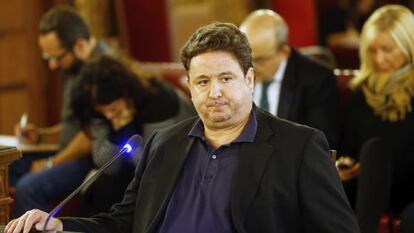 José Luis Peñas, denunciante del 'caso Gürtel', durante el juicio.