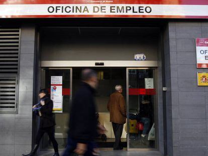 Oficina d'ocupació a Madrid.