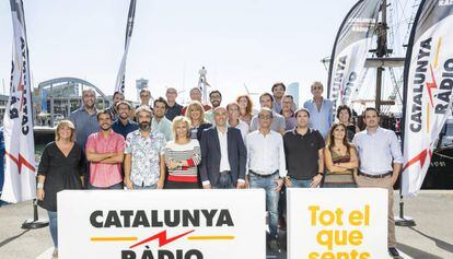 L'equip de presentadors de Catalunya Ràdio a la presentació de la temporada.