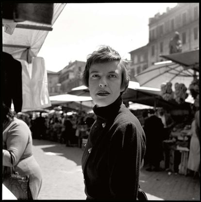 Ingeborg Bachmann, en Roma en 1954.