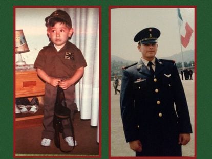 El teniente Omar Gutiérrez de Velasco, en fotos cedidas por su familia.
