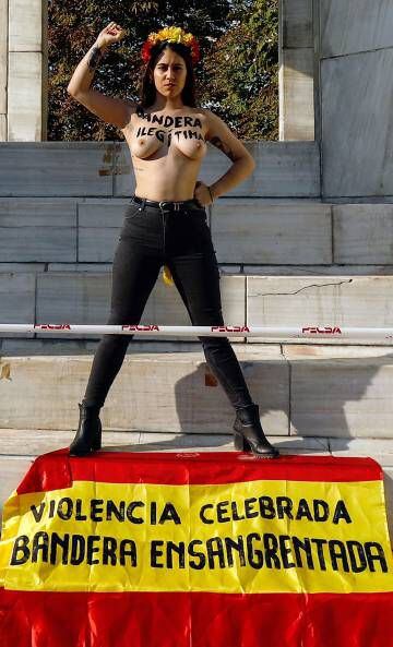 Lara Alcázar, activista de Femen.