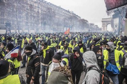 2018 file photo of a mobilization of the 'yellow vests' in Paris.
