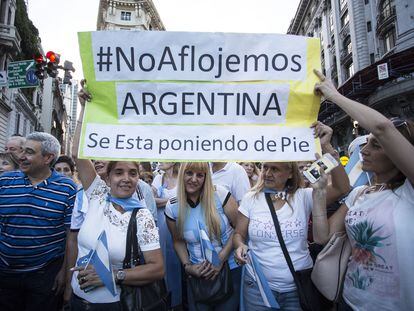 Una marcha en Buenos Aires, en una imagen de archivo.