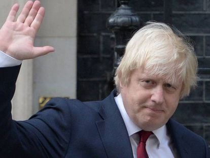 Boris Johnson, antes de reunirse con Theresa May este miércoles. OLI SCARFF AFP