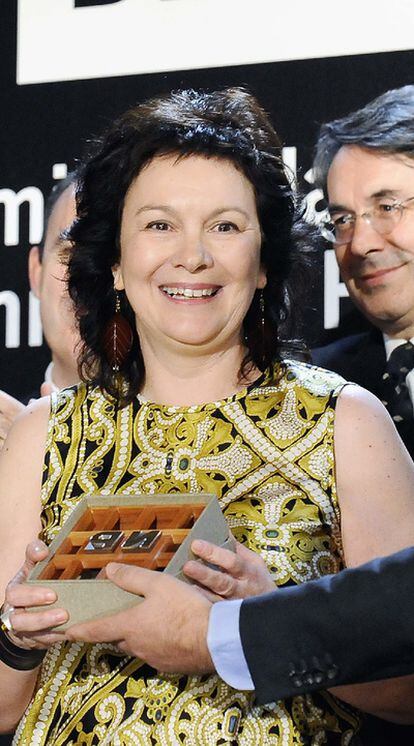 Clara Sánchez recoge el Premio Nadal de Novela.