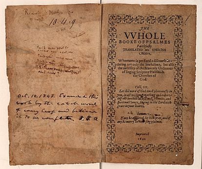 El libro de los salmos subastado en Sotheby&#039;s.