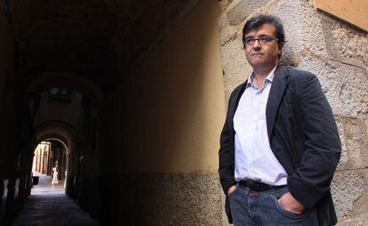 El escritor Javier Cercas, en Girona.