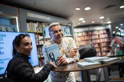 Jorge Javier Vázquez, durante la firma de su nuevo libro el 12 de noviembre en Madrid. 