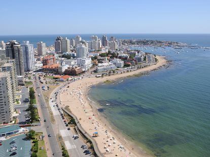 Vista de la ciudad balneraria uruguaya de Punta del Este.
