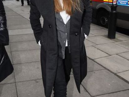 La millonaria Jemima Khan, a su llegada a los juzgados de Londres donde se juzgaba a Julian Assange, en diciembre de 2010.