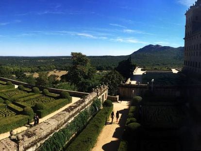 El Jardín de los Frailes del monasterio de San Lorenzo de El Escorial, situado al lado del edificio construido por Felipe II.