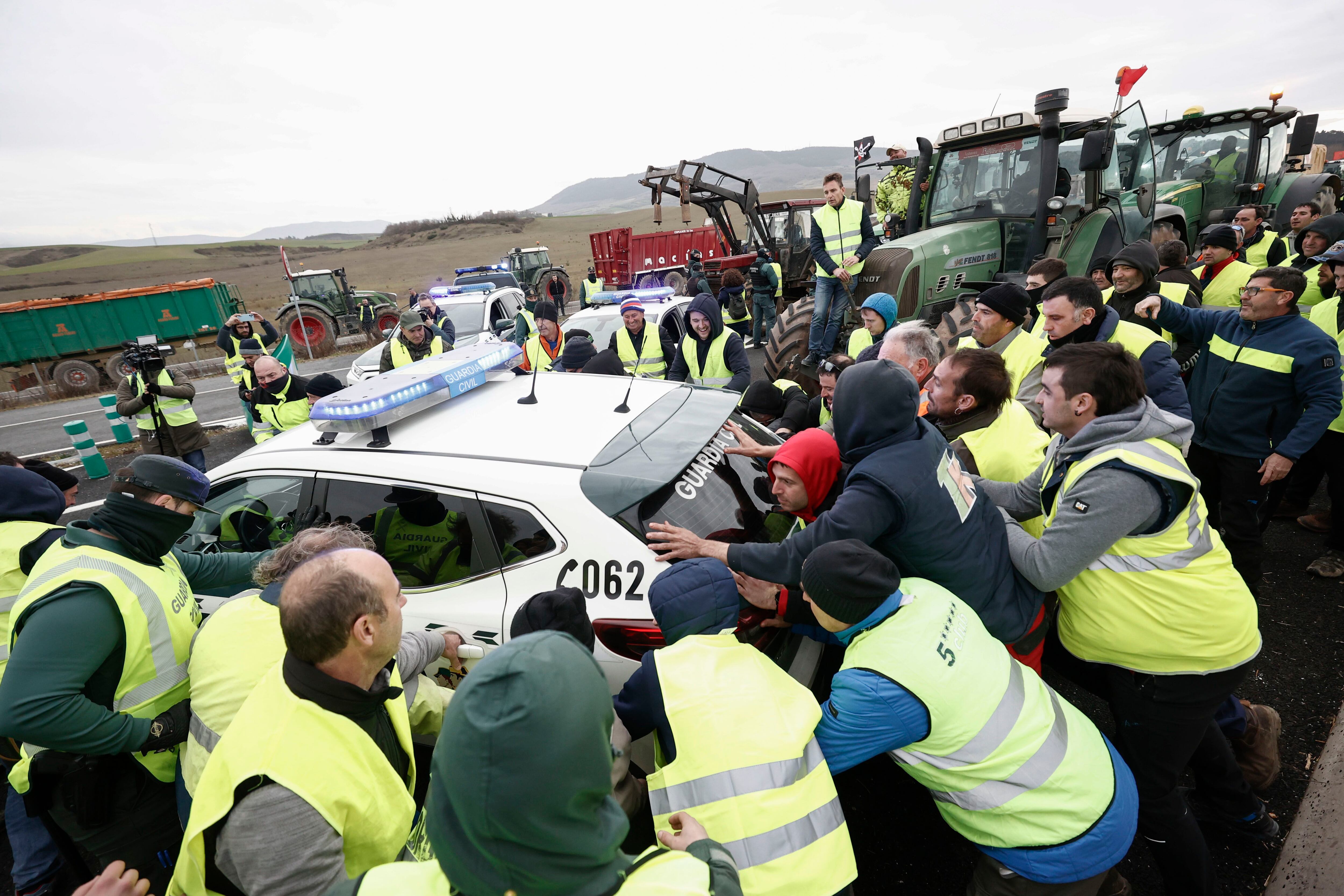 Protesta agricultores Cataluña