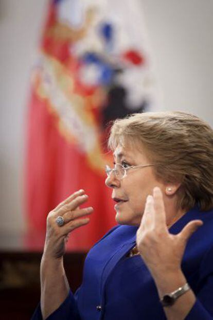 Entrevista a la presidenta de Chile Michelle Bachelet.