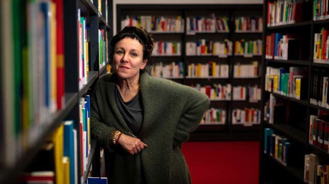 Olga Tokarczuk, el pasado 10 de octubre en Bielefeld (Alemania), tras saberse que recibirá el Nobel de Literatura de 2018.
