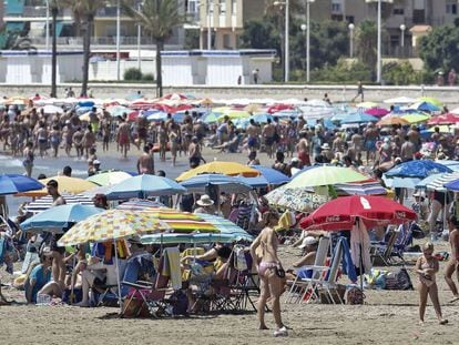 Imagen de la playa de Cullera (Valencia).